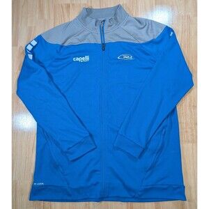 Capelli Sport Blue Gray Full Zip Jacket XXL CS Cool Long Sleeve Athletic Fit